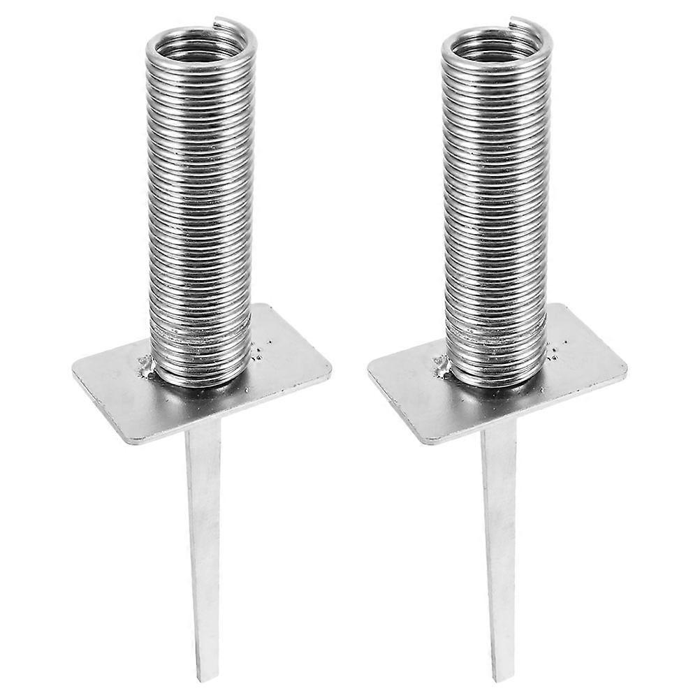 Ground Spike Iron 25.50X7.00X4.00CM Corner Flags Fixing Soccer Pole Insert 2Pcs