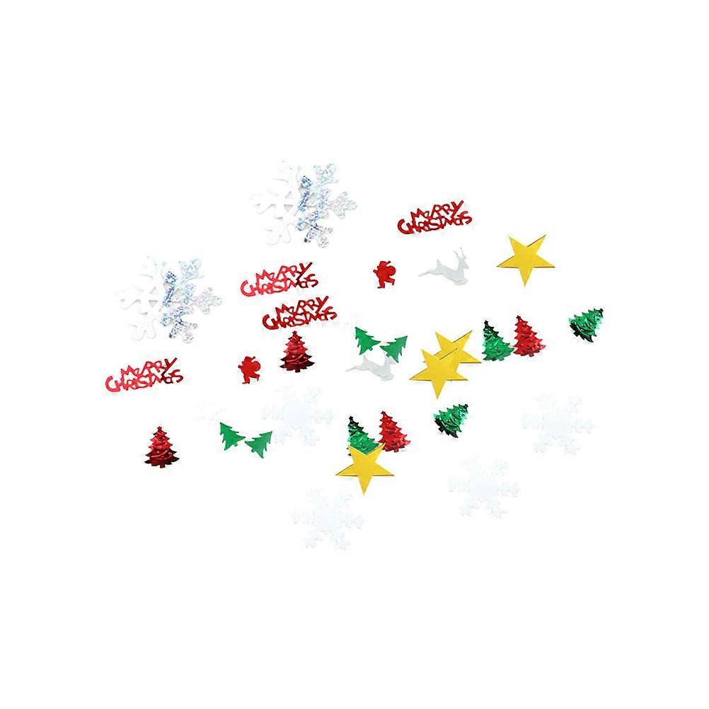 再利用可能なクリスマスをテーマにした紙吹雪小さなスパンコールは、ホームカフェショップ鹿スタイル1パックのためのDIY装飾アクセサリーを輝かせます