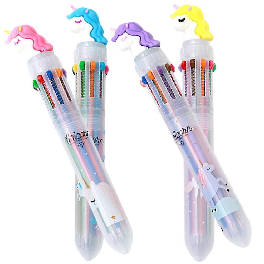 Multiuse Pen Smooth Writing Ink Cylindrical Shape Crafting Unisex 4Set