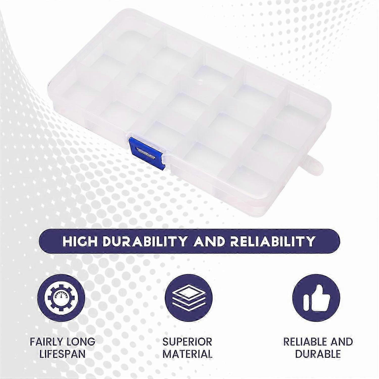 Electronic Components 15 Slots detachable plastic cases boxes