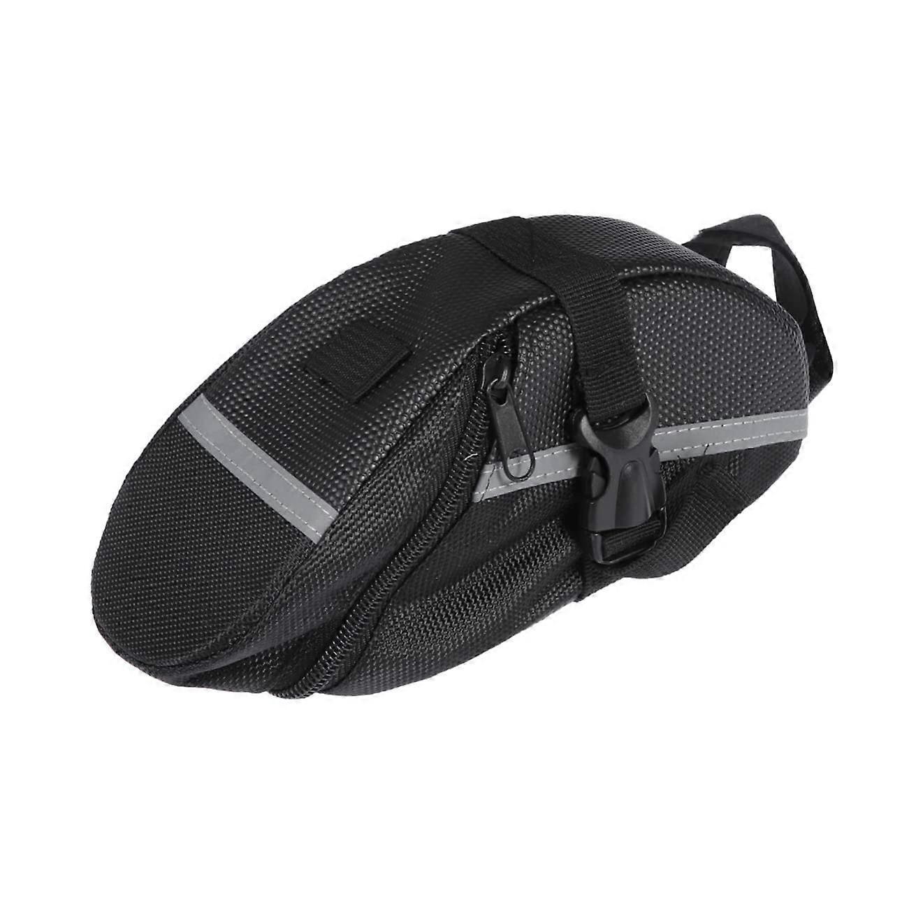 Bicycle Saddle Bag Waterproof Nylon For Mountain Bikes With Reflective Stripe For Phone Money Keys
