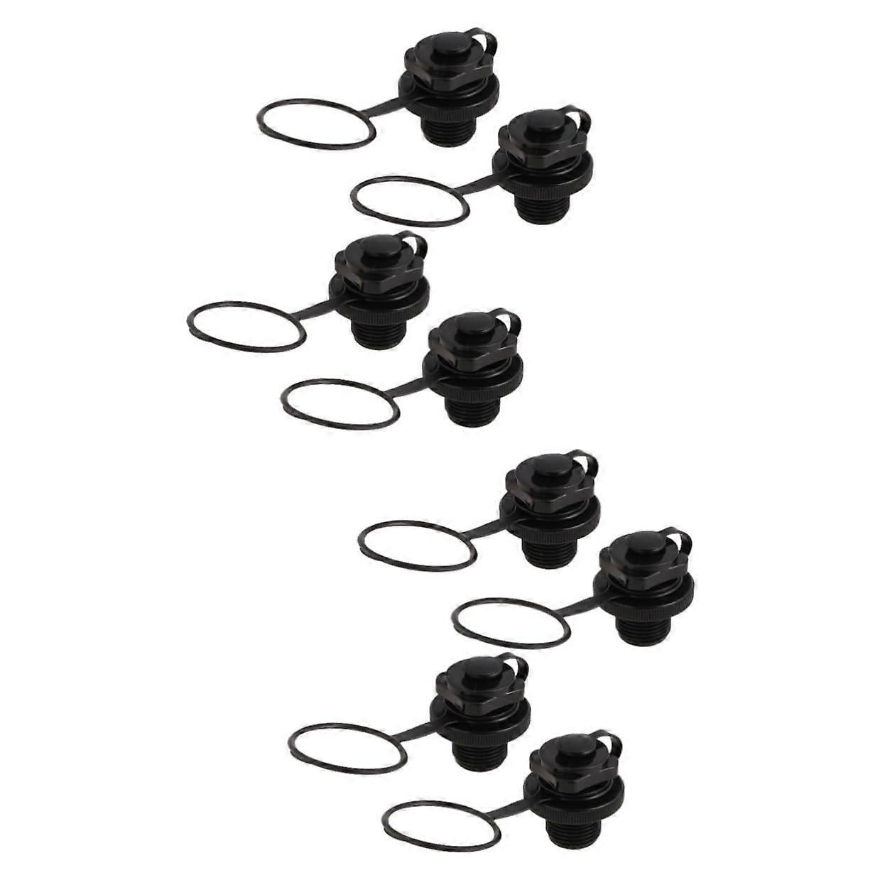 Kayak Scuer Valve Inflator TPU Octagonal Valve 4 Pieces 4x2CM Compatible with Inflatable Boats Kayaks Rafts