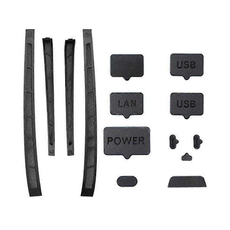 Dust Cover for PS 5 Slim Game Console Rubber Dust Cover Anti-Dust Protection LAN Type-C USB Dock Dustproof Plug 14pcs/Set