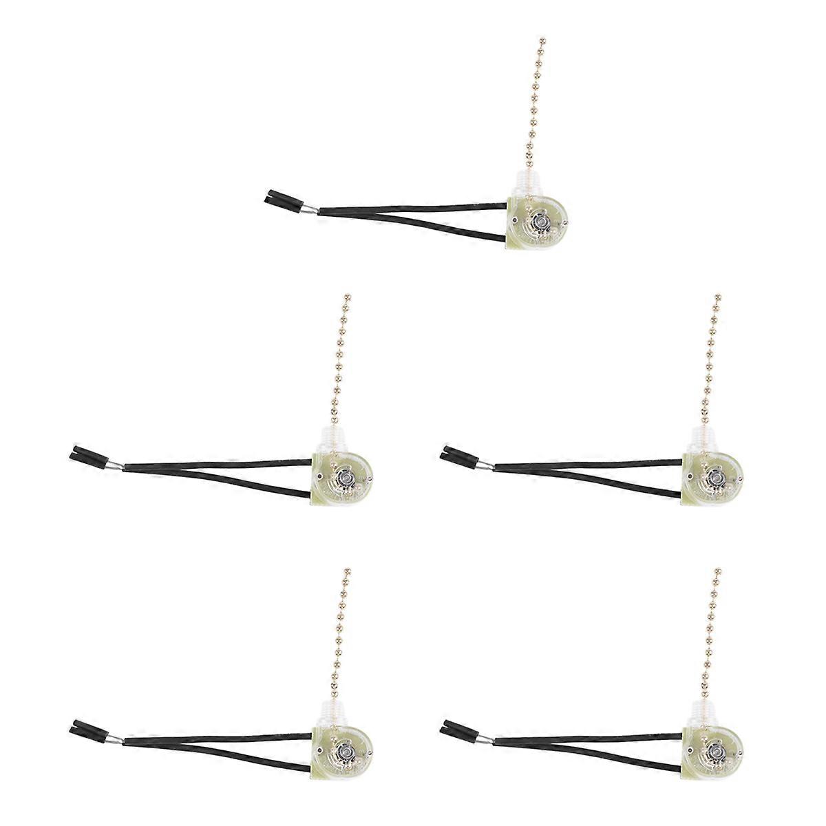 Lighting Ceiling Fan Light Switch w Pull Chain 3A 250VAC 6A 125VAC