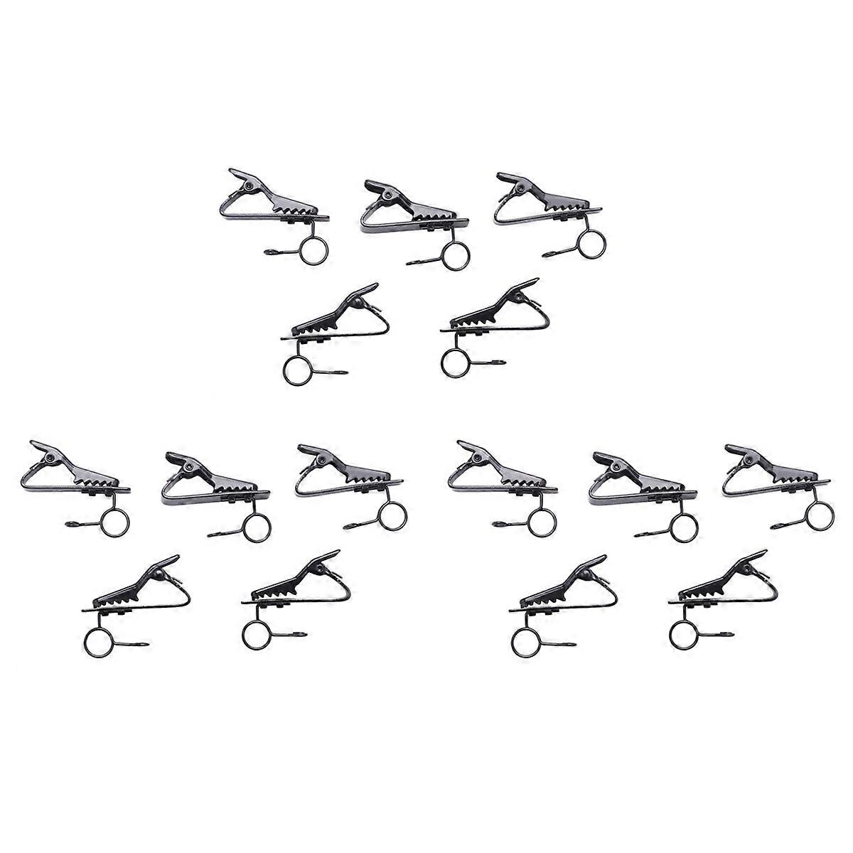 5 Stück Ring Mini 7,5 mm Mikrofon Clip Halter Krawattenklammer