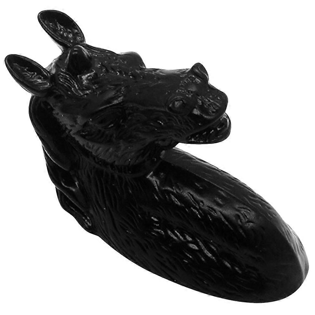 Cabinet Pull Handle Horse Knob For Interior Designers Kitchen Cabinets Black 1Pack