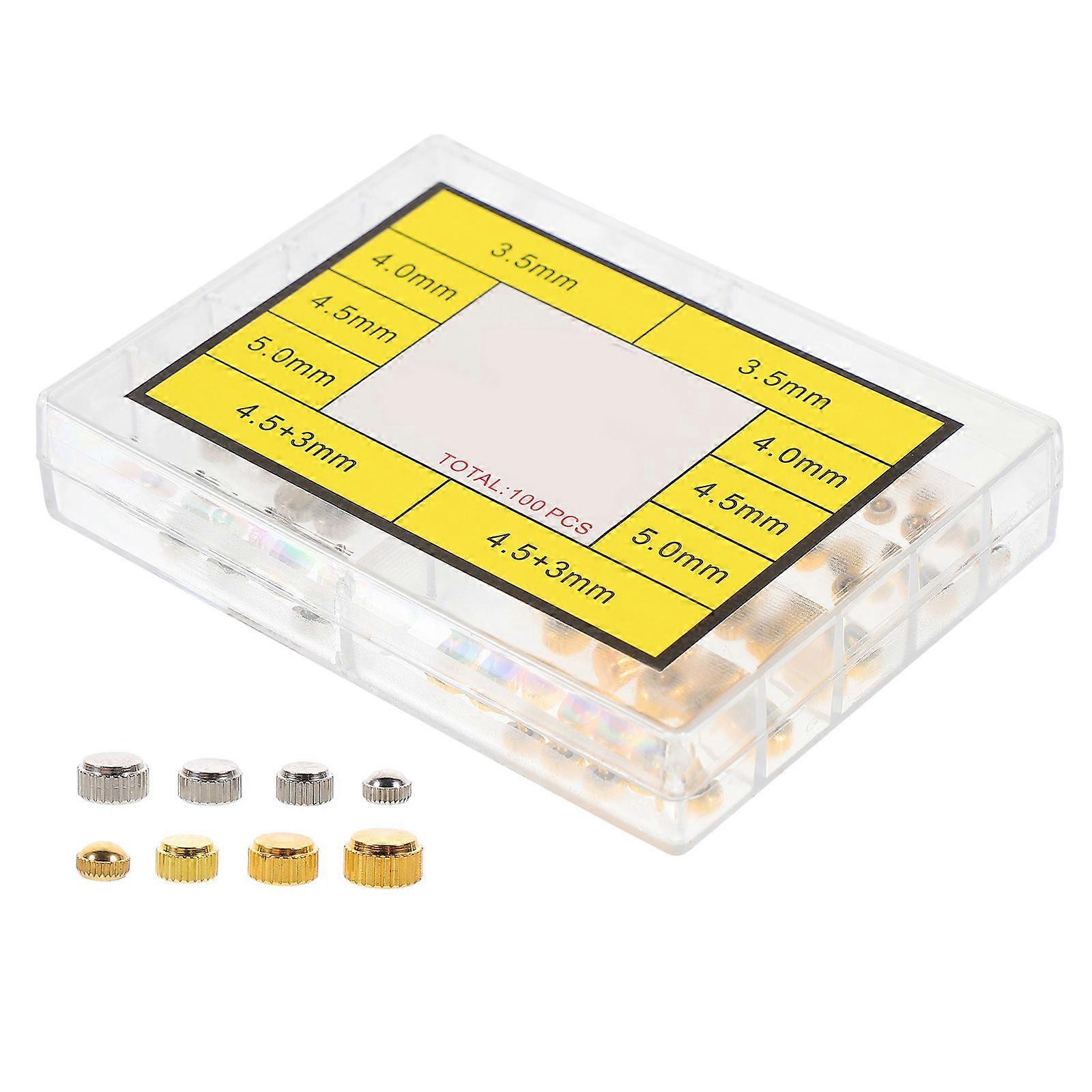 Watch Crown Removal Tool Assorted Watch Accessories 8.5X6.3CM Copper 100Pcs