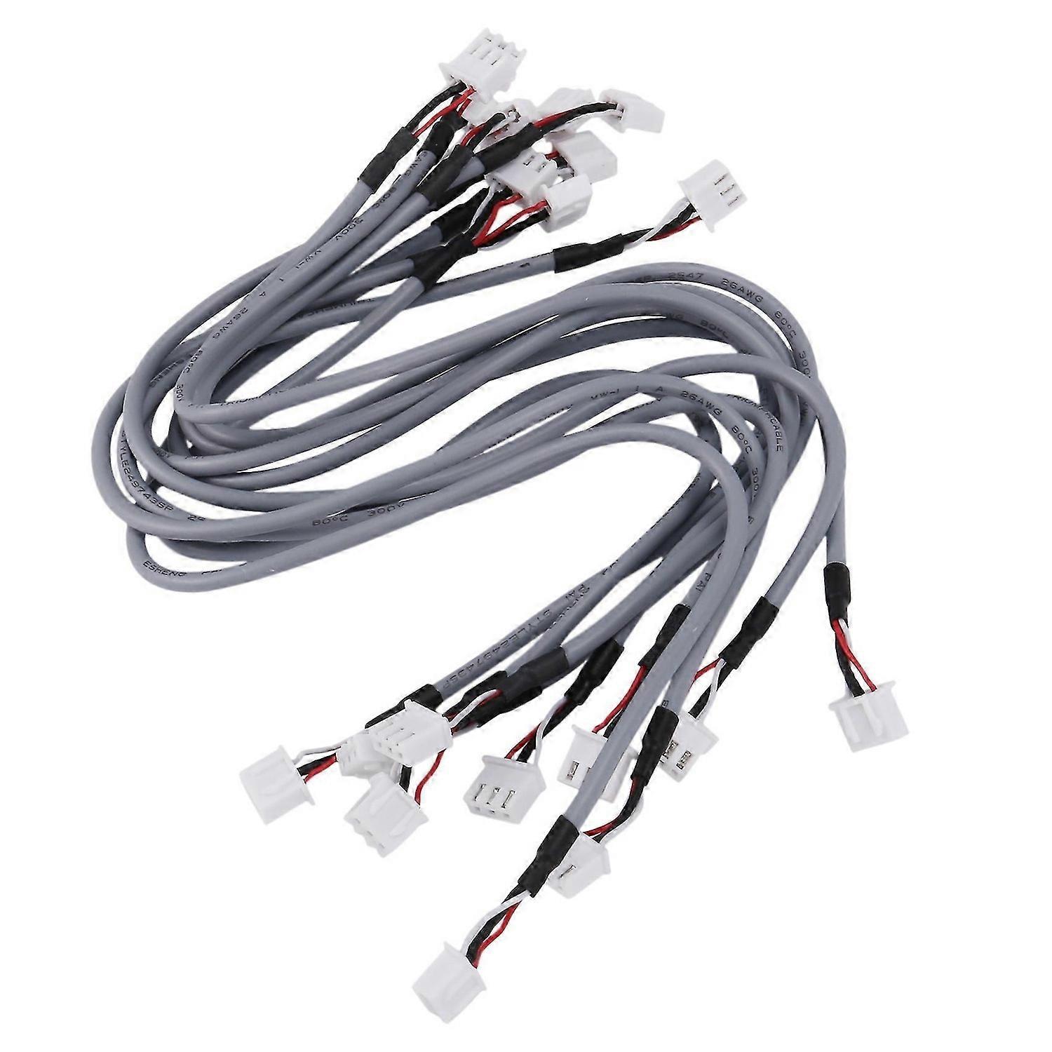 10X XH2.54 3P Audio Signal 2.0 Channel Shielding Input Cable for HiFi Amplifier