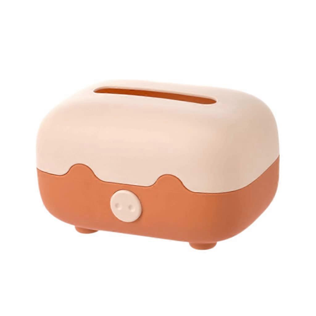 Decorative Tissue Box Holder - Cute Plastic Tissue Dispenser for Home Decor, Creative Design, Practical and Stylish