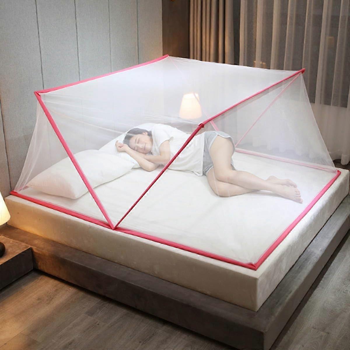 Foldable Mosquito Net Tent for Bed, Portable Mosquito Net for Home & Outdoor Travel, Lightweight Bug Net for Camping Trips