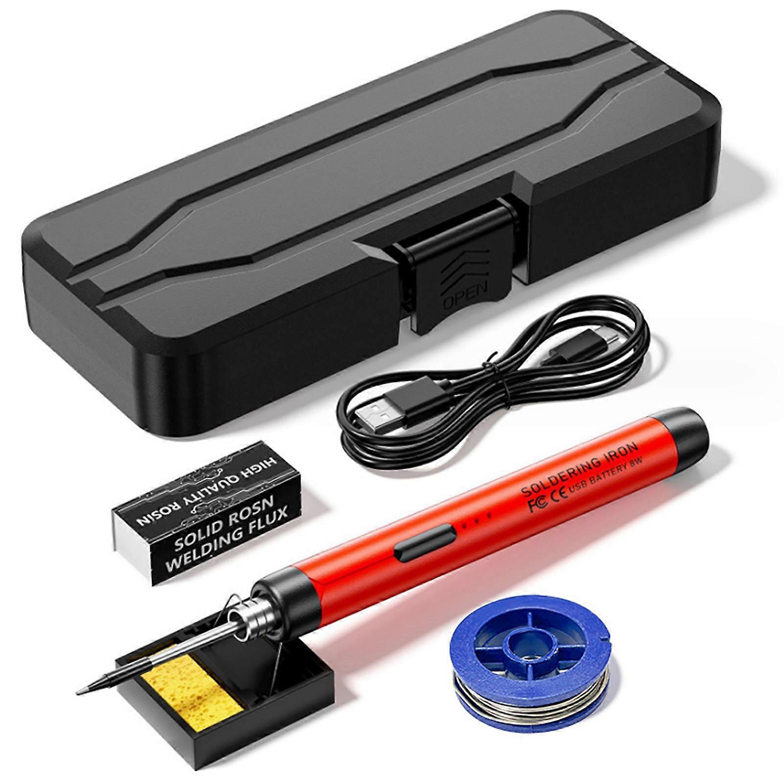 USB Portable Intelligent Soldering Iron with temperature adjustment function from 300 - 450℃ suitable for soldering repair and maintenance