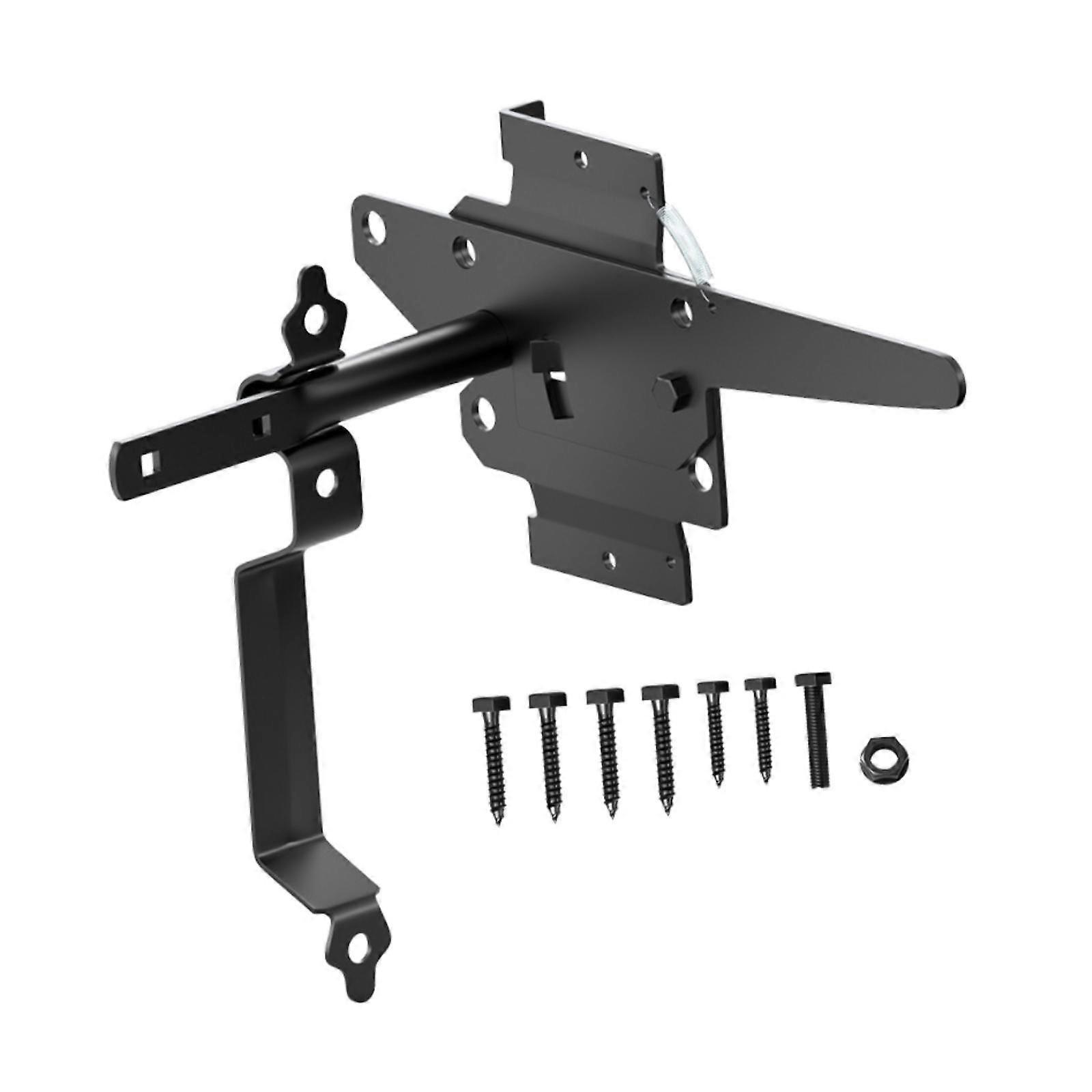 Self Locking Gate Latch Spring,Fence Gate Lock Outdoor Lawn Post Mount for