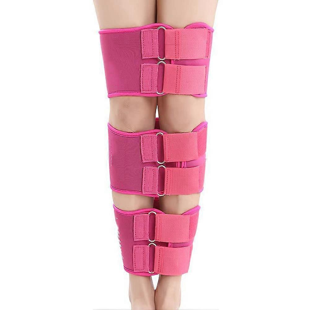 Leg Correction Belt, Posture Corrector, Unisex O/X Leg Type, Pink, XXL
