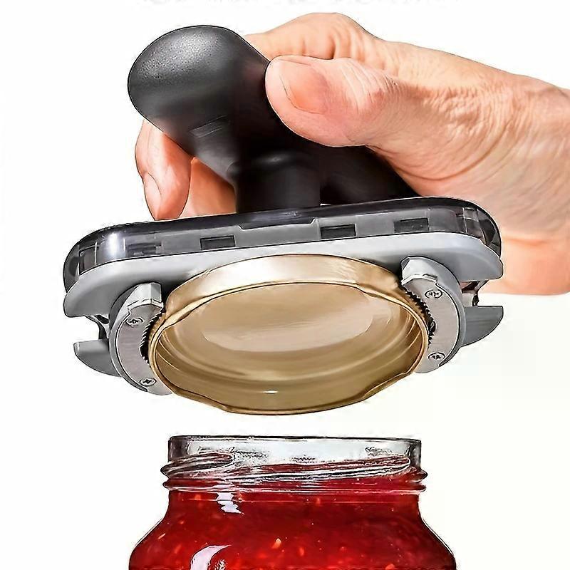 Easy-Grip Manual Can Opener - Durable ABS Kitchen Tool for Effortless Lid Removal, Handheld Jar & Bottle Opener with Ergonomic Design