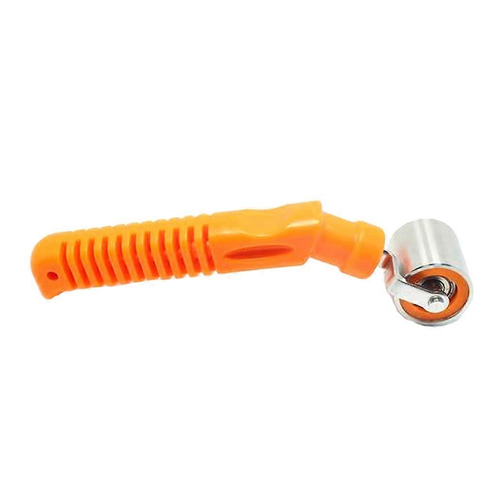 Stainless Steel Seam Rolling Wallpaper Smoothing Tool Sound Deadening Roller with a SlipResistant Handle Ref: 5756