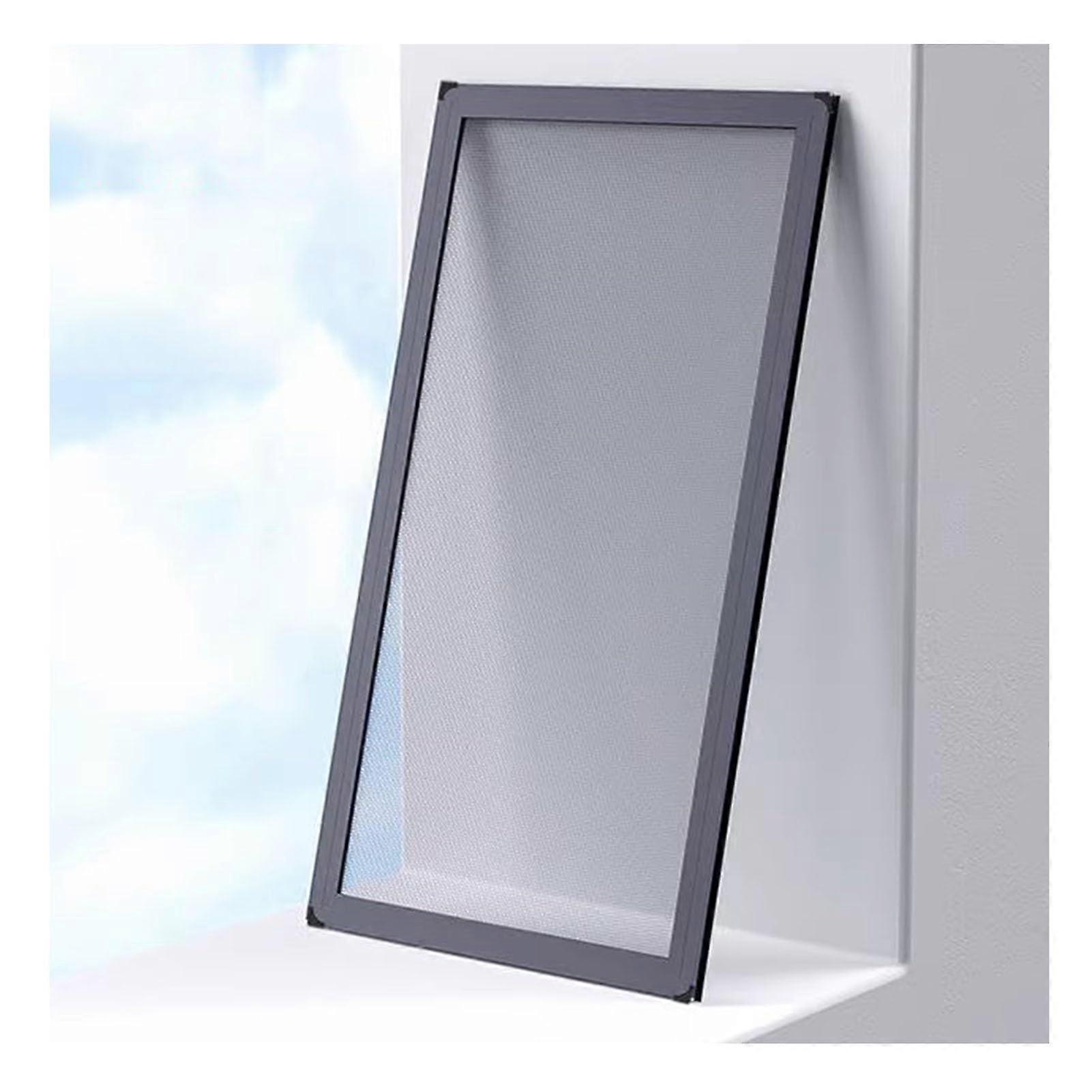 Retractable Fly Screen, No Drilling, Expandable for Home, Aluminium Frame, Durable Net (550x1050mm) Grey