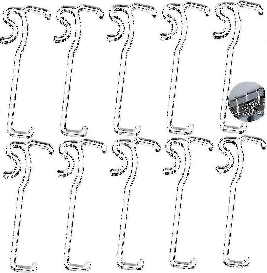 10 Pcs Clear Plastic Valance Clips for Window Blinds