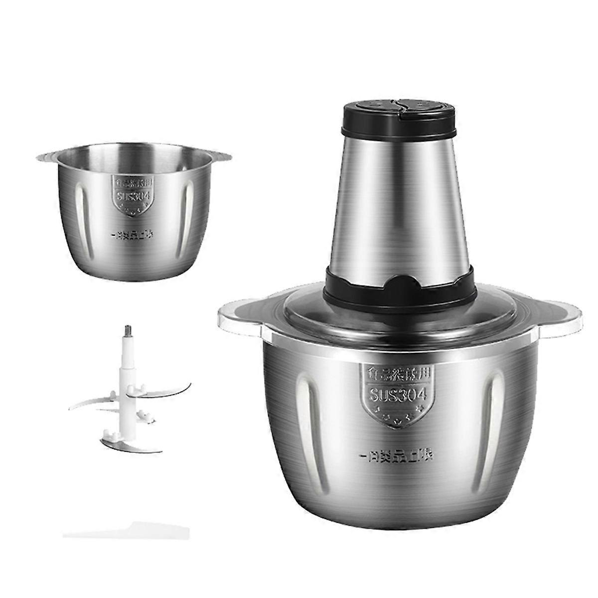 Stainless Steel Meat Grinder Kitchen Mixer Vegetable Grinder EU Plug