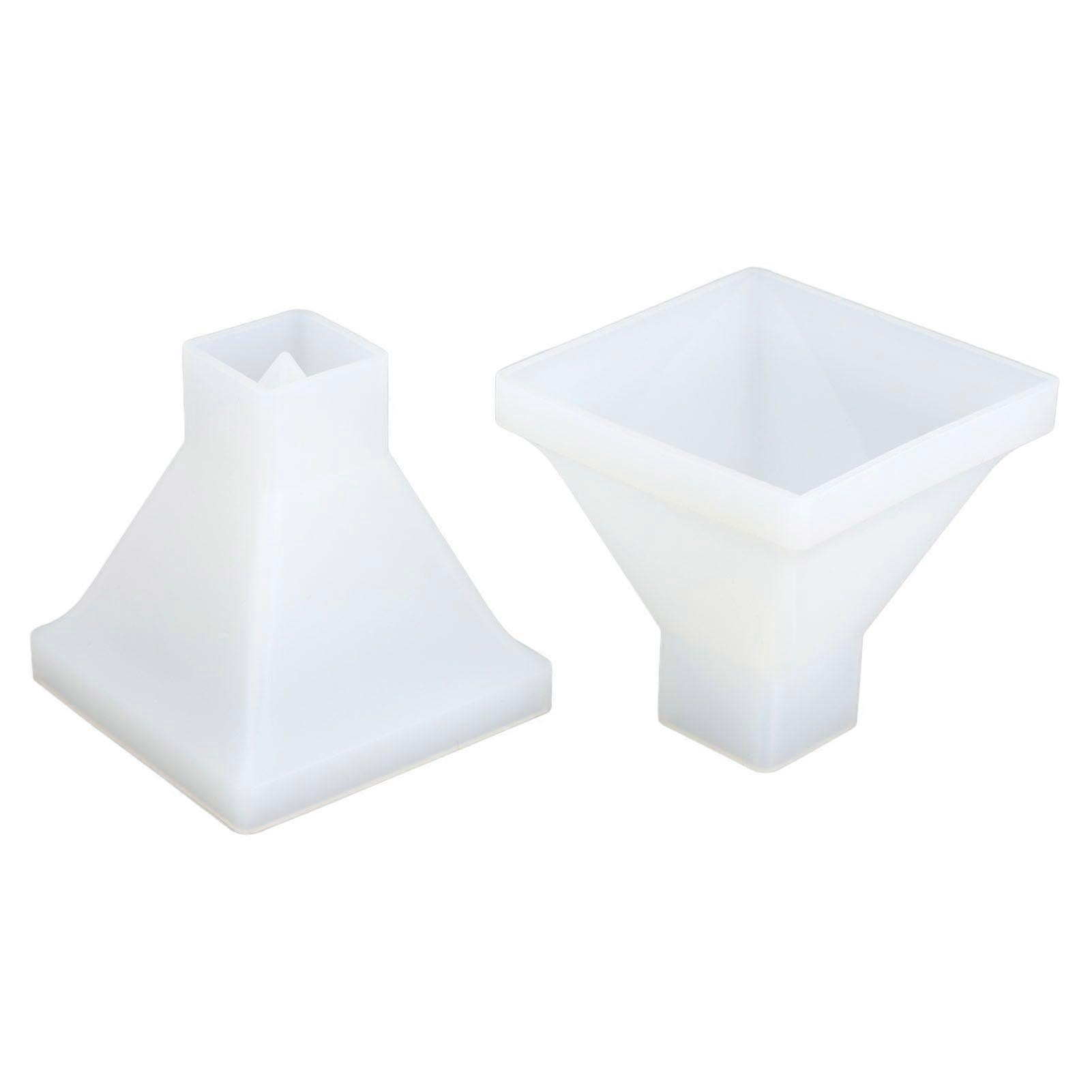 2025 أحدث موديل 2 قطعة قوالب هرم DIY كريستال الايبوكسي العفن هرم كبير