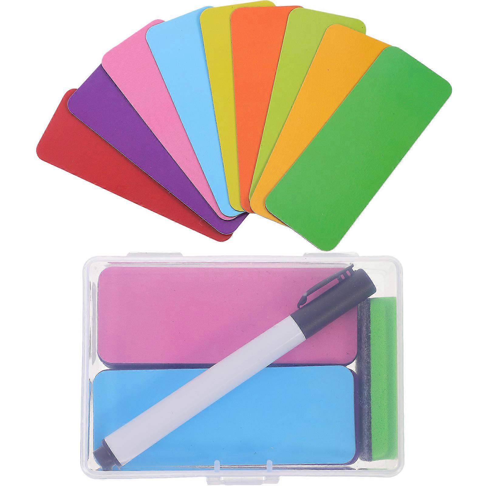 Magnetic Dry Erase Name Labels Whiteboard Stickers for Home Office Classroom Organization Scheduling Marking Easy Remove Flexible Portable