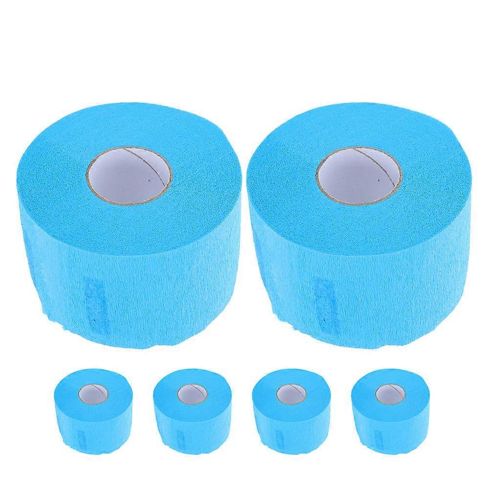 Neck Paper Tissue Roll Waterproof Neck Strips Avoid Skin Irritation For Professional Users 6Pack