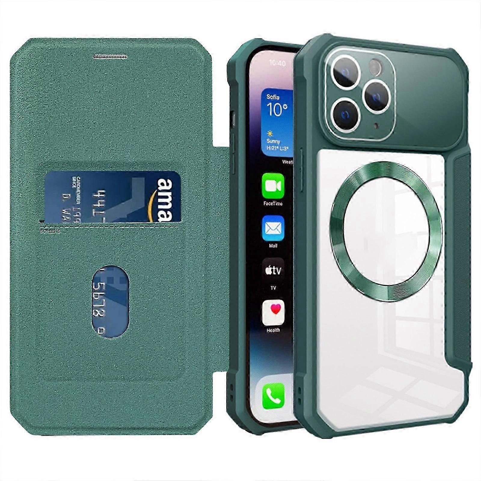 Case for iPhone 15 Pro Max/15 Ultra Case Wallet Compatible with Magsafe, Shockproof Full Protective Flip Folio Wallet Case