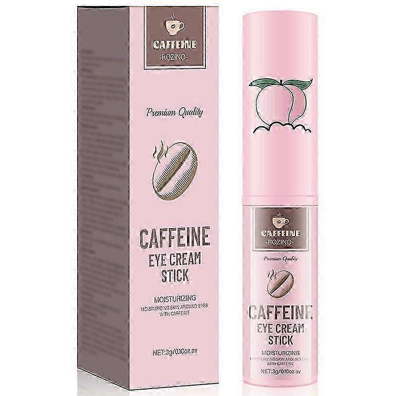 Caffeine Eye Cream Stick, Anti-Aging Eye Cream for Dark Circles, Puffiness and Wrinkles, Hydrating Under Eye Cream with Hyaluronic Acid and Retinol