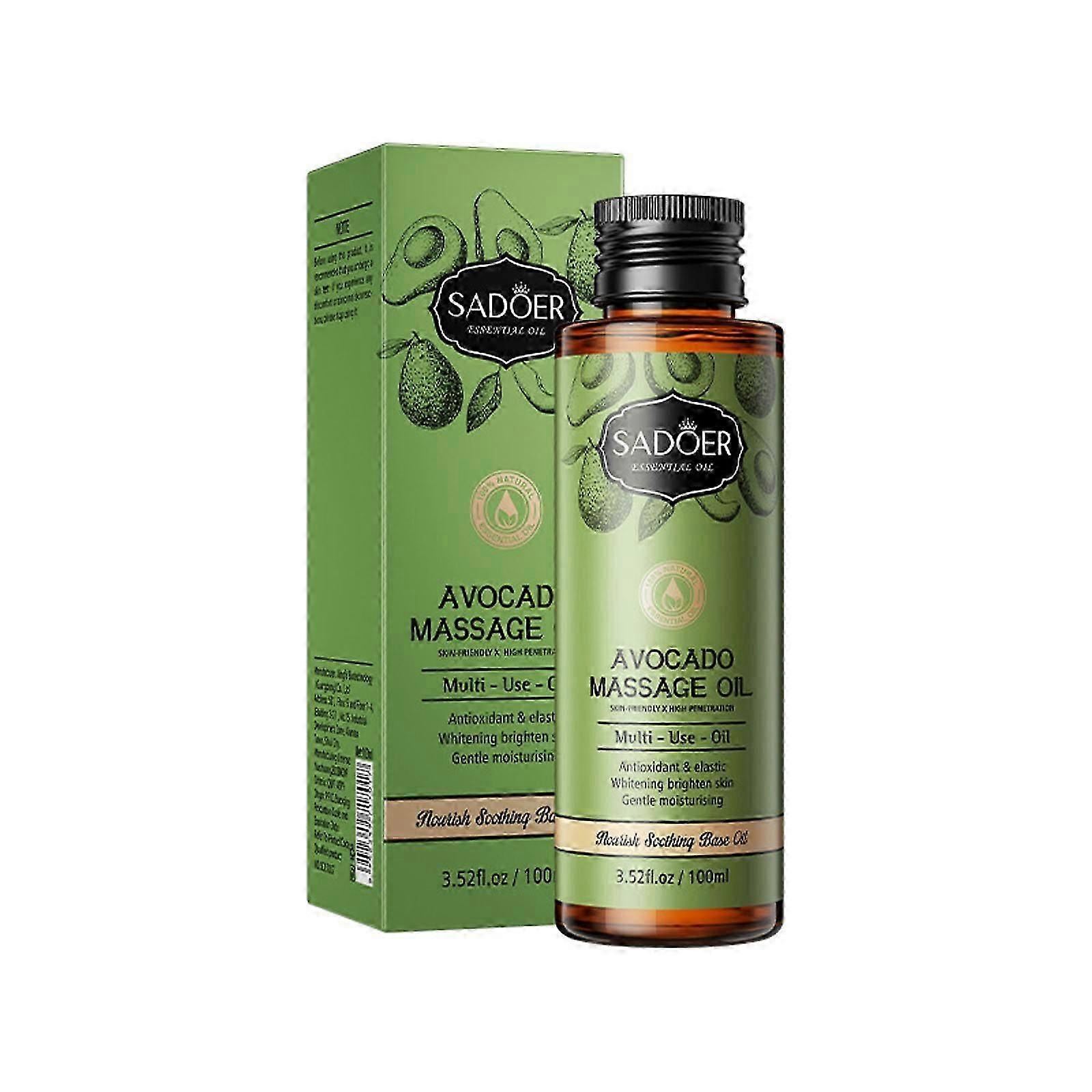 Avocadoöl Basis Massageöl Feuchtigkeitsspendendes Körperöl Make The Soft Moisturized 100ml PUW12422