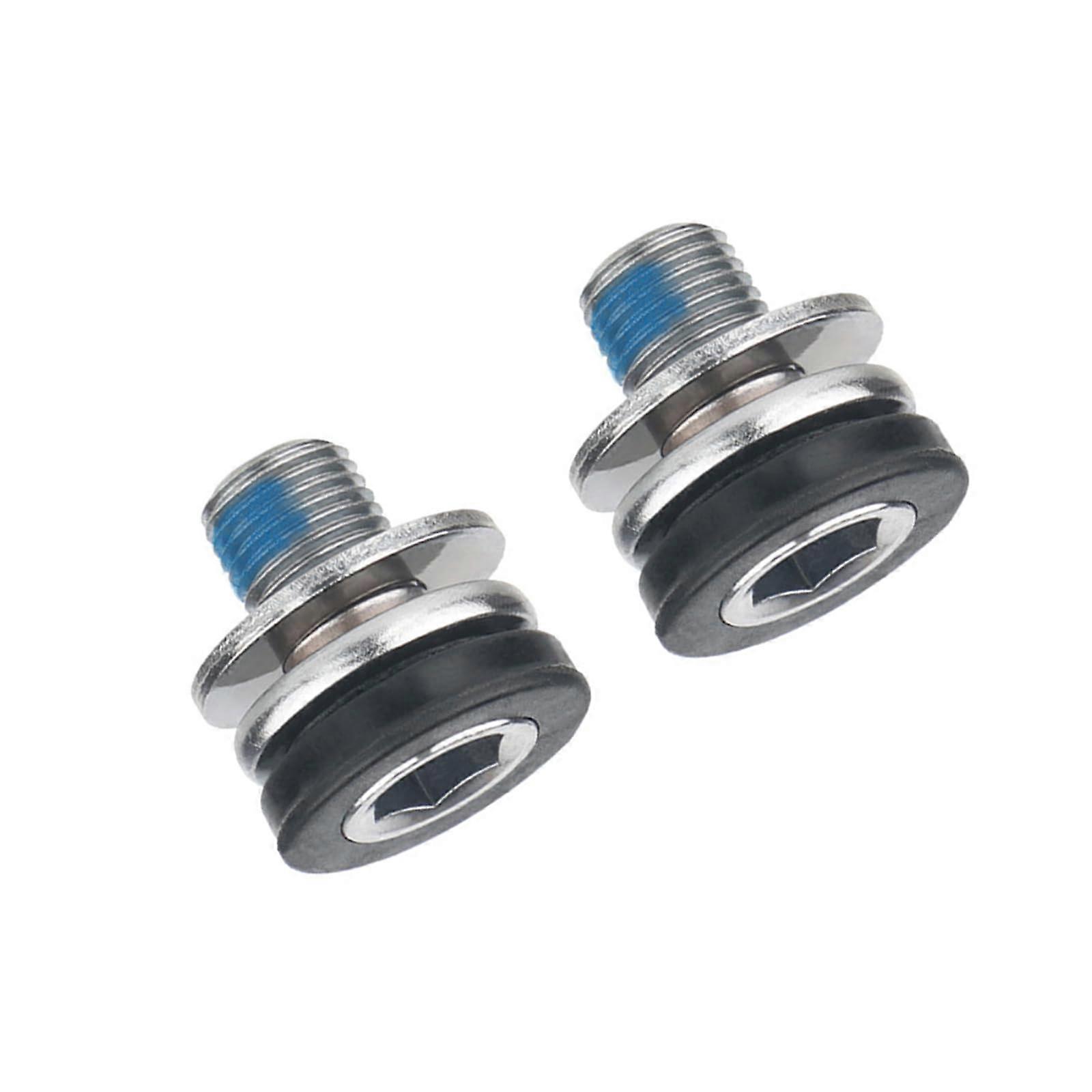 2 x Hex Crank Arm Fixing Bolts, Capless Bottom Bracket Bolts Bicycles Crank Bolt Bicycle Crankset M10 X 14