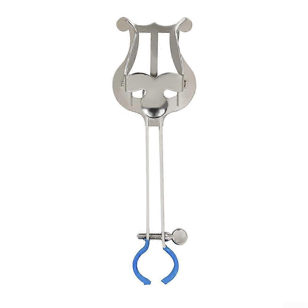 Music Stand for Trumpet Lyre Lightweight Adjustable Silver Stand for Musicians Portable and Durable Design