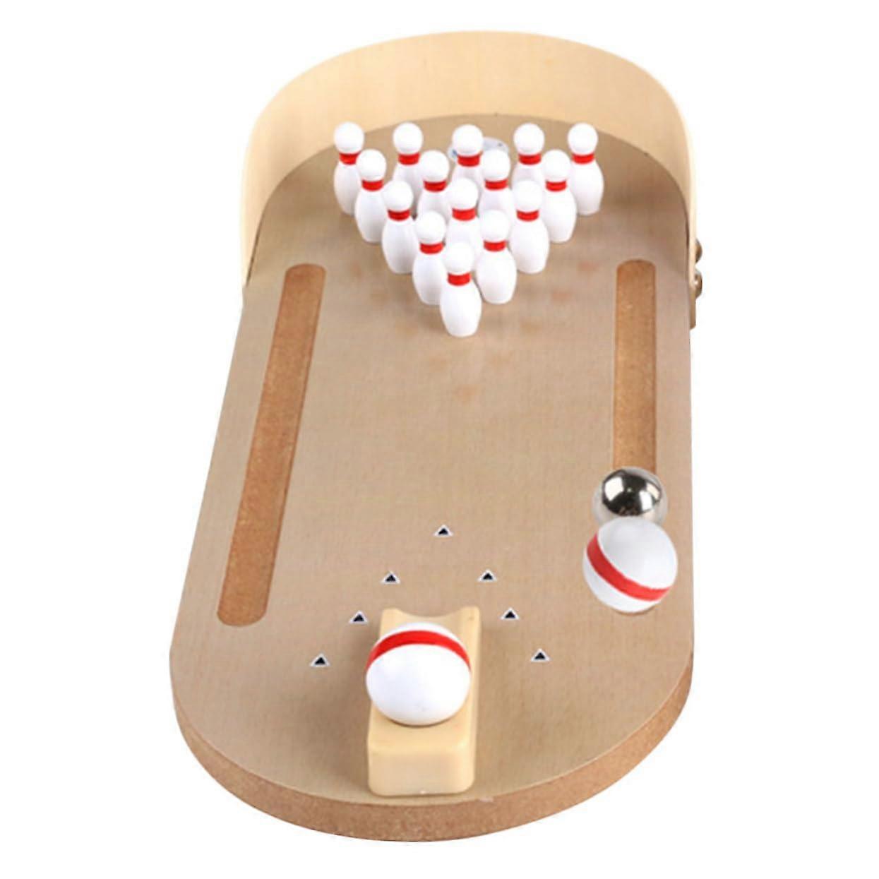 Mini Bowling for Adults, Indoor Bowling Made of Durable Material, Interactive Family Game for Indoors and Outdoors to Reduce Stress