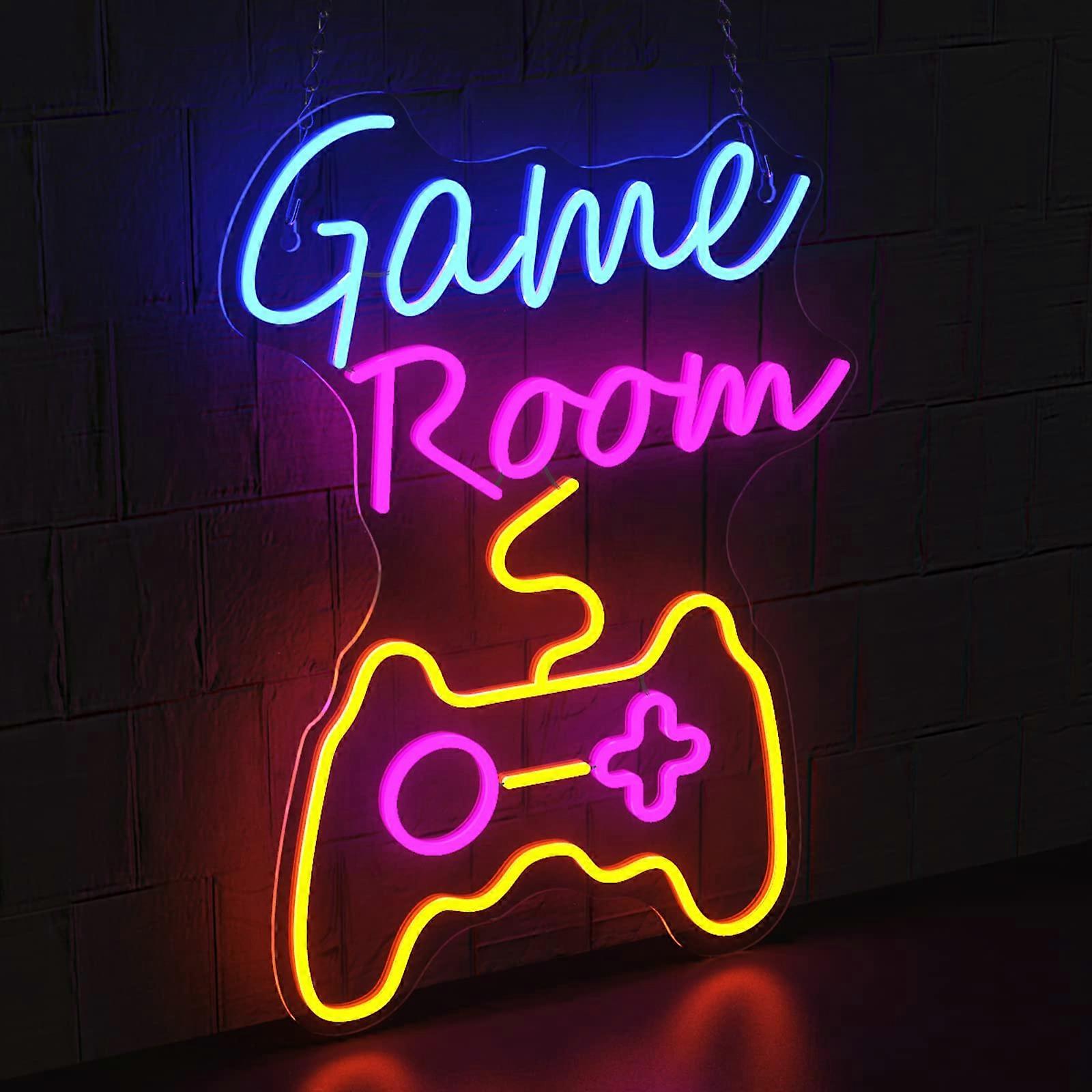 Gamer LED Neon Light Gaming Zone Neon Sign 6Level Dimming LED Game Light for Game Room
