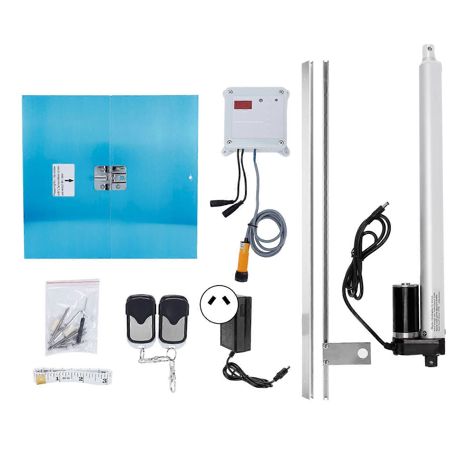 Chicken Coop Door Opener Kit Automatic Lifting Timer Controller for Livestock Farm