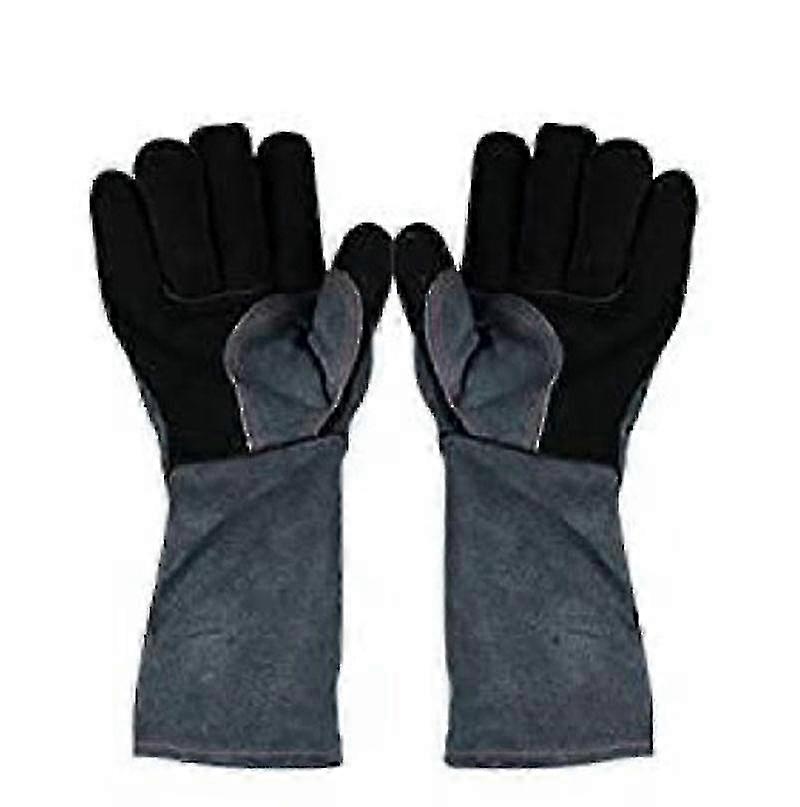 Oven & BBQ Gloves, 1 Pair Leather Baking Gloves