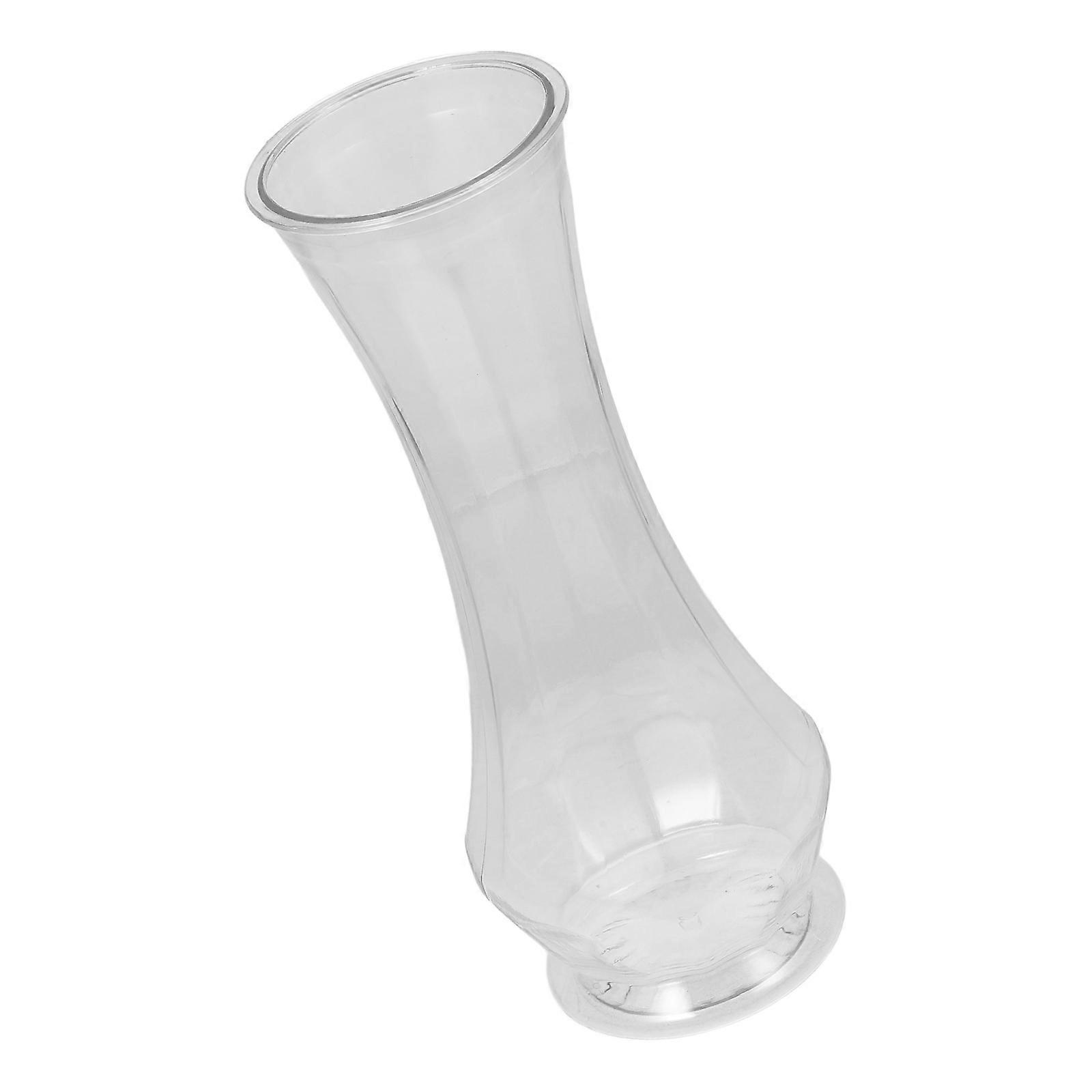 Vaso de Flores de Plástico Transparente Resistente à Quebra para Flores Frescas e Secas - Decoração Versátil para Quarto, Escritório e Espaços de Vida Centros de Mesa