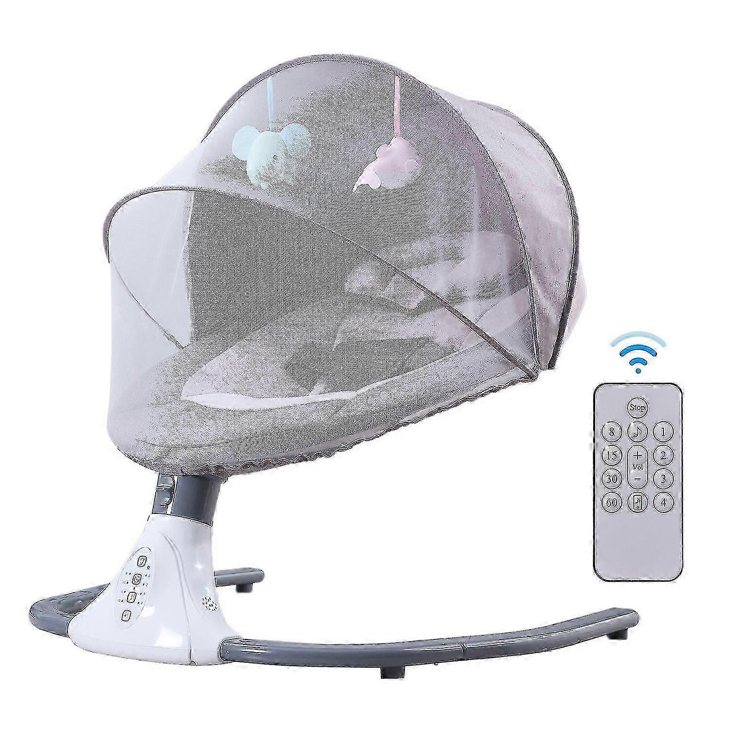 Putybudy S-y608 Motorized Baby Swing For Infants Baby Rocker 4 Speeds 4 Timer 12 Preset Lullabie Sz