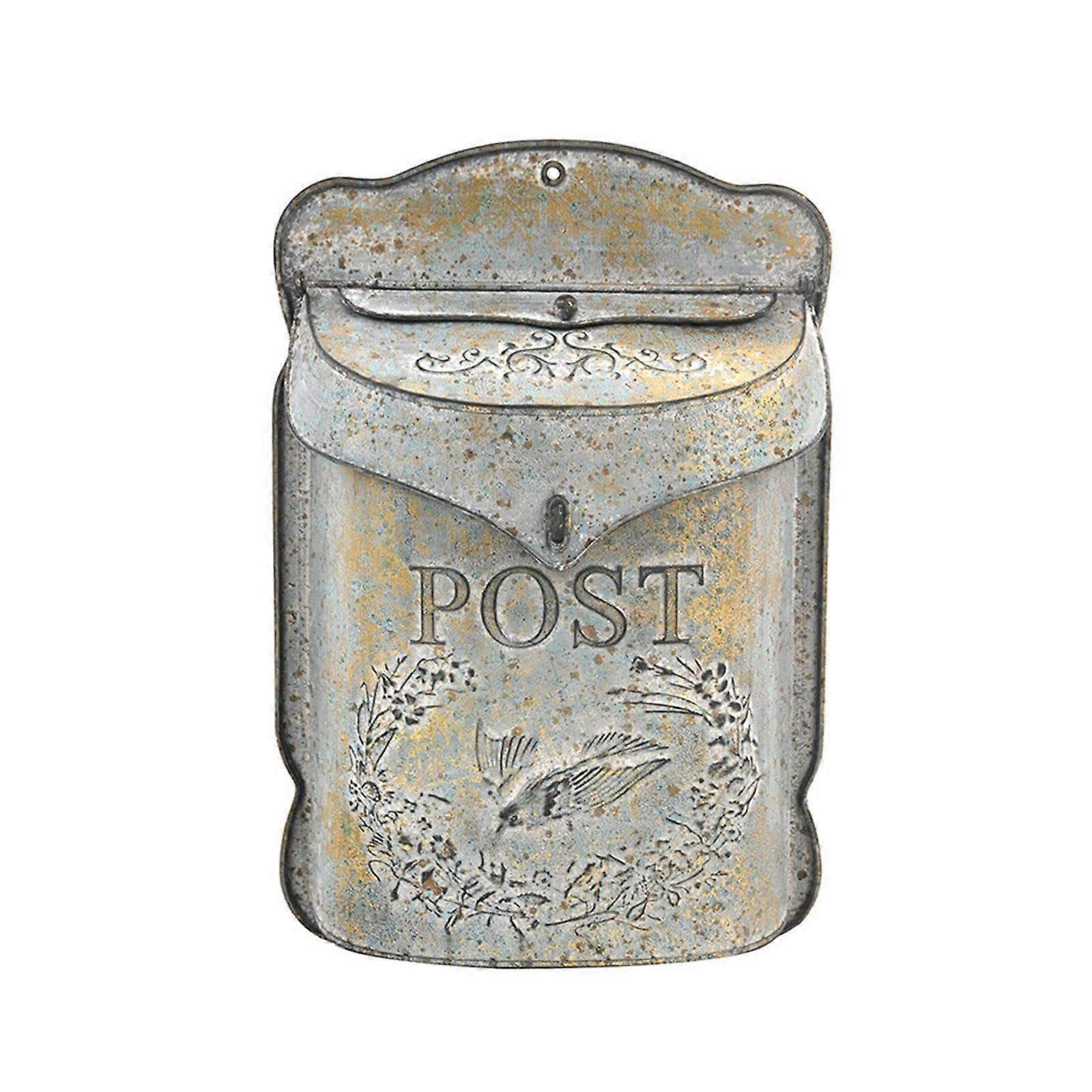 Mailbox Stable Wall Mount For Veranda Front Door Newspapers Weatherproof Black Compatible With Standard Mailboxes