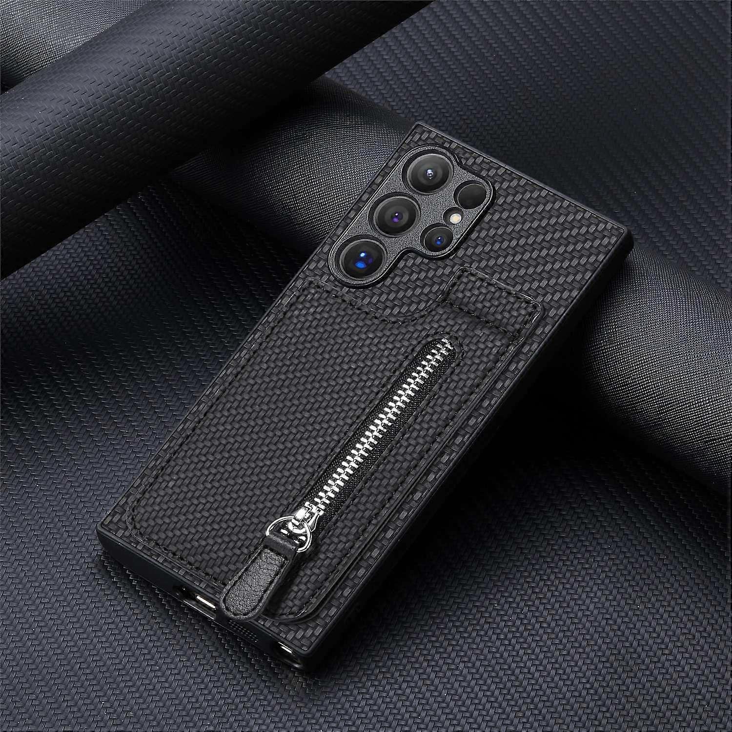 Case for Samsung S23 Ultra black wallet