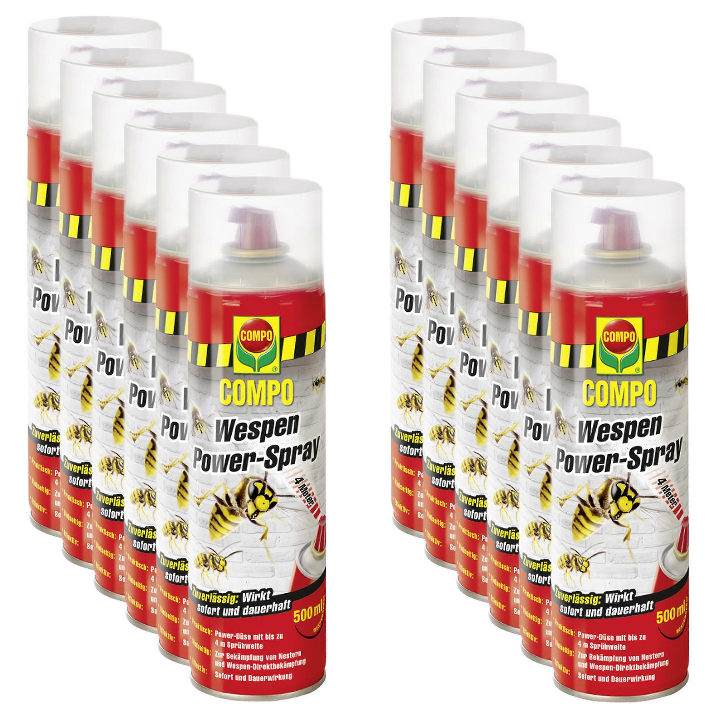 12 x COMPO Wasps Power-Spray, 500 ml