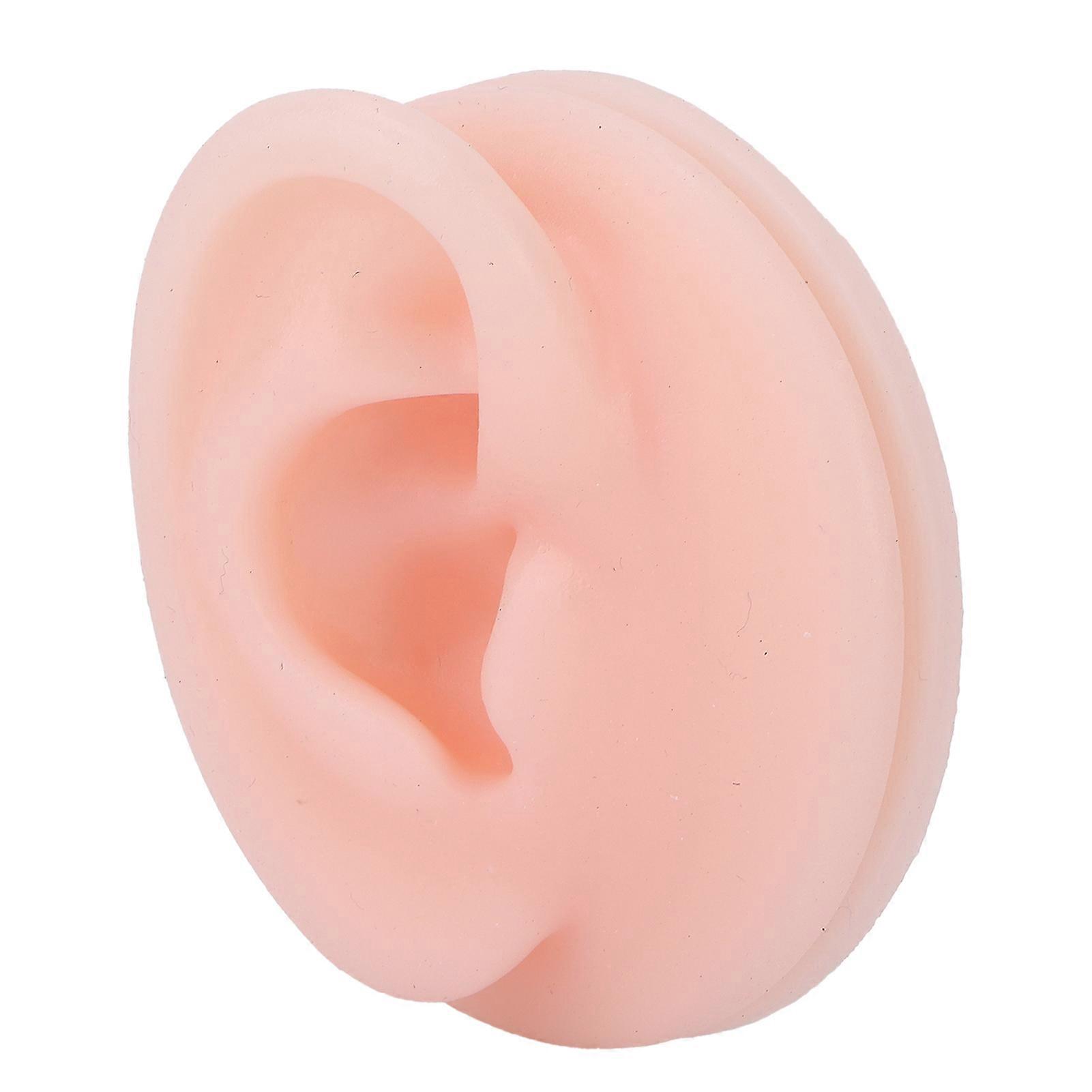 Professional Soft Silicone Ear Model Fake Ear Display Sample Ear Acupuncture Practice ModelRight Ear