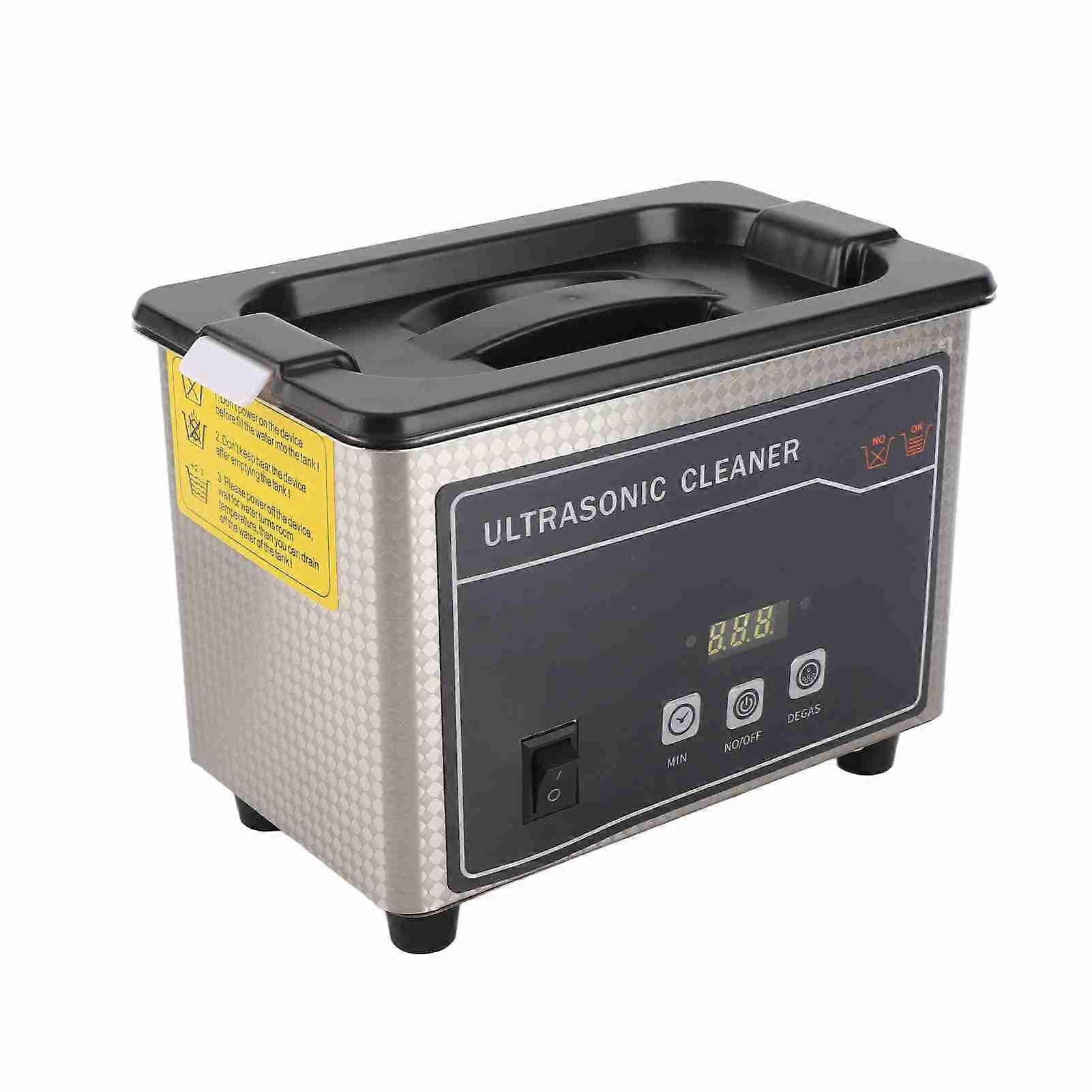 40KHz 800ml nettoyeur grande capacité machine de nettoyage à ultrasons portable à faible bruit pour bijoux en verre