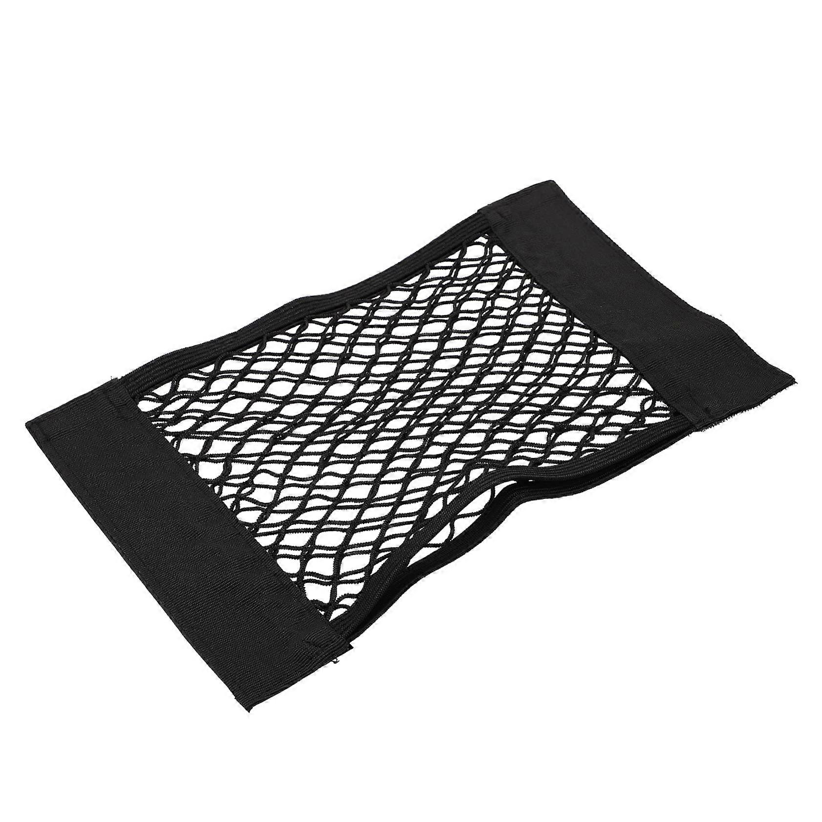 2 Pieces Car Cargo Organizer Net Double Layer Trunk Storage Net for Secure Storage Suitable for Sedan Van and SUV Easy to Install and Stretchable