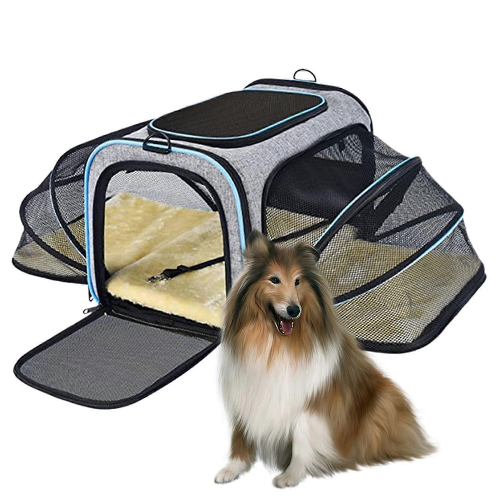 Cat carrier bag, pet carrier bag, travel for pets, expandable cat carrier bag