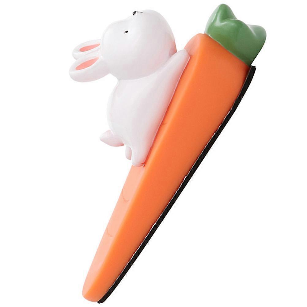 Cute Cartoon Rabbit Door Stopper, Non Slip Wedge for Home, School, Office, Vinyl Material, Easy to Use, Safety Collision Design