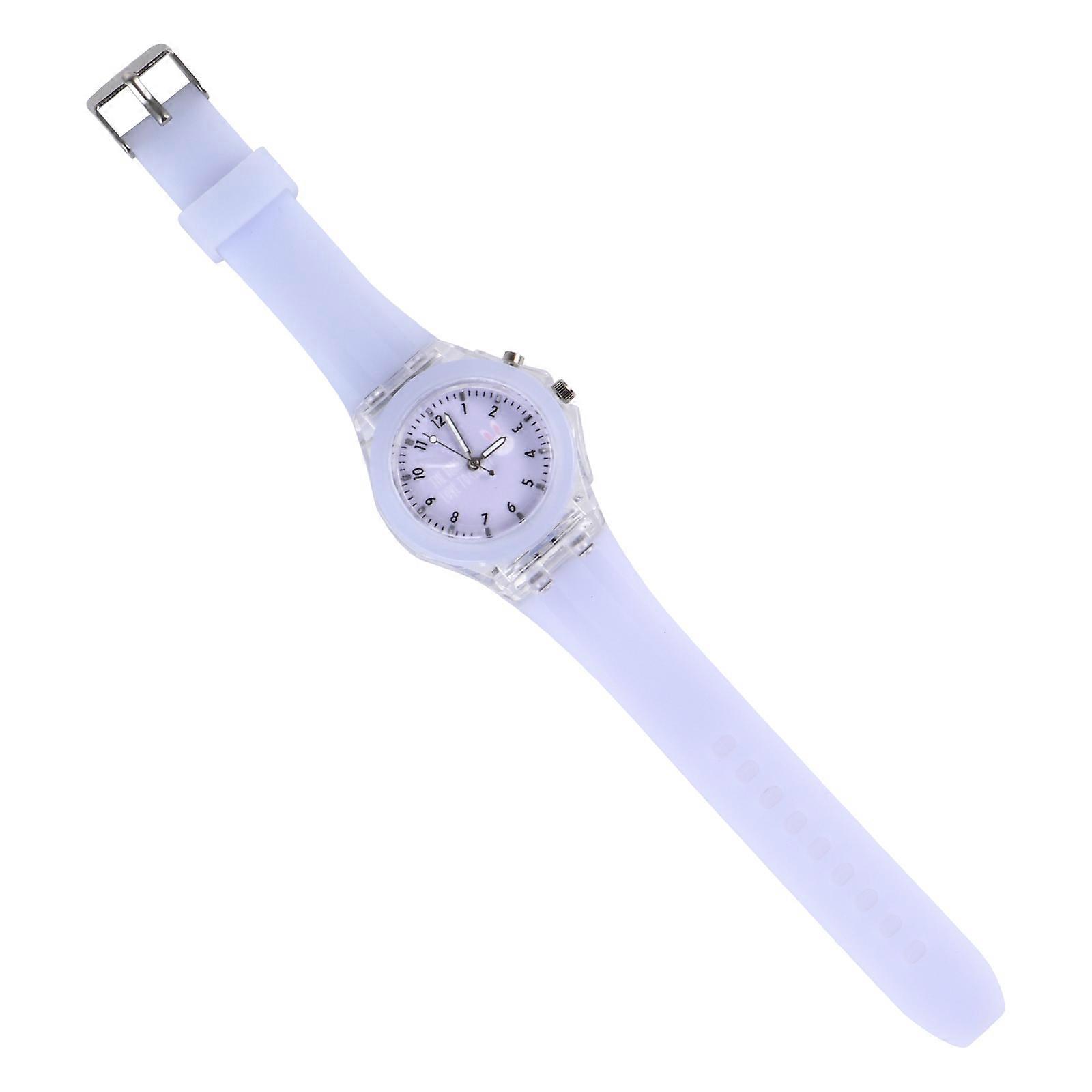 Violet Cartoon Kids Watch Silicone Luminous Design Vibrant Colors Perfect for Children Gift 0.5x0.5x0.5