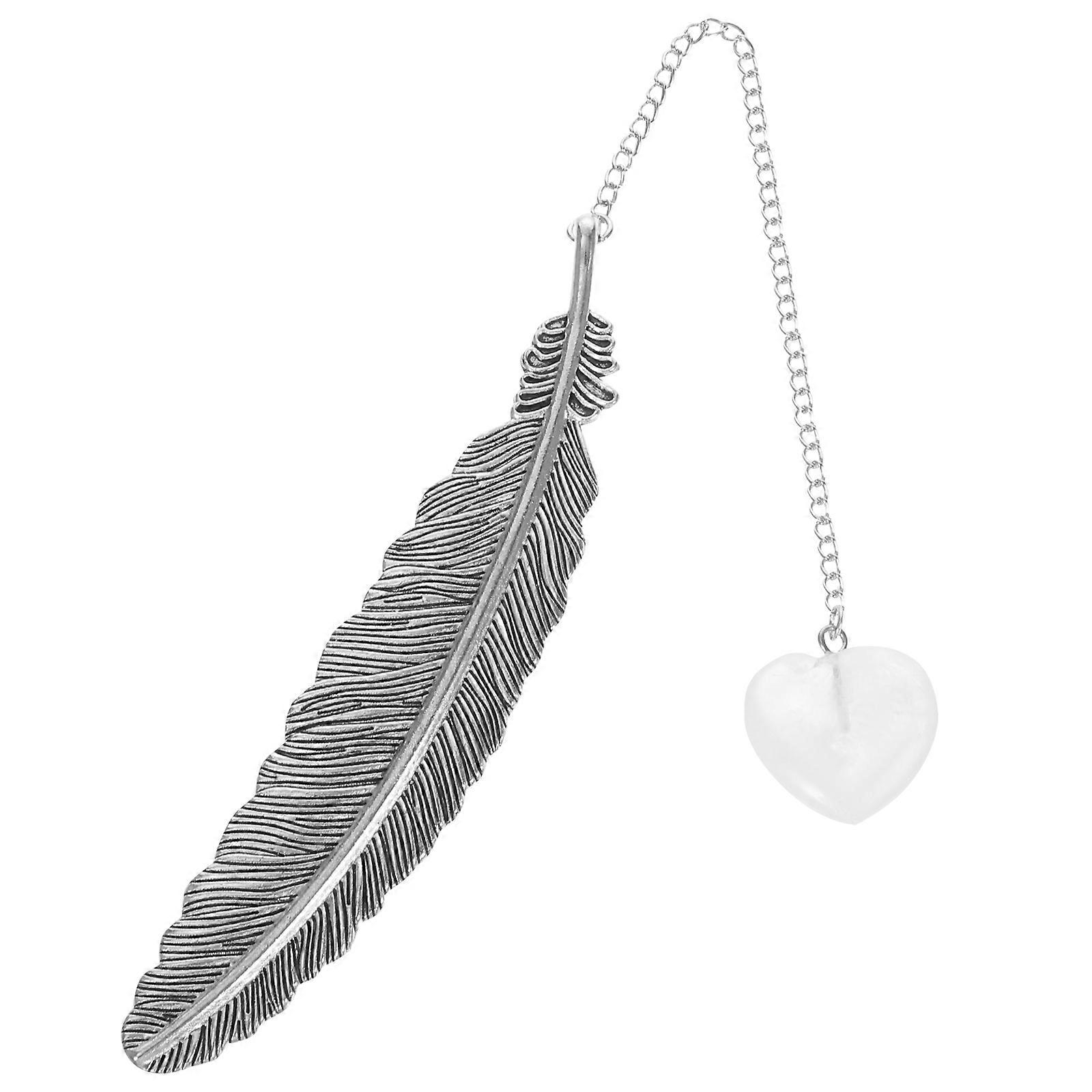 Metal Crystal Pendant Bookmark for Reading with Design