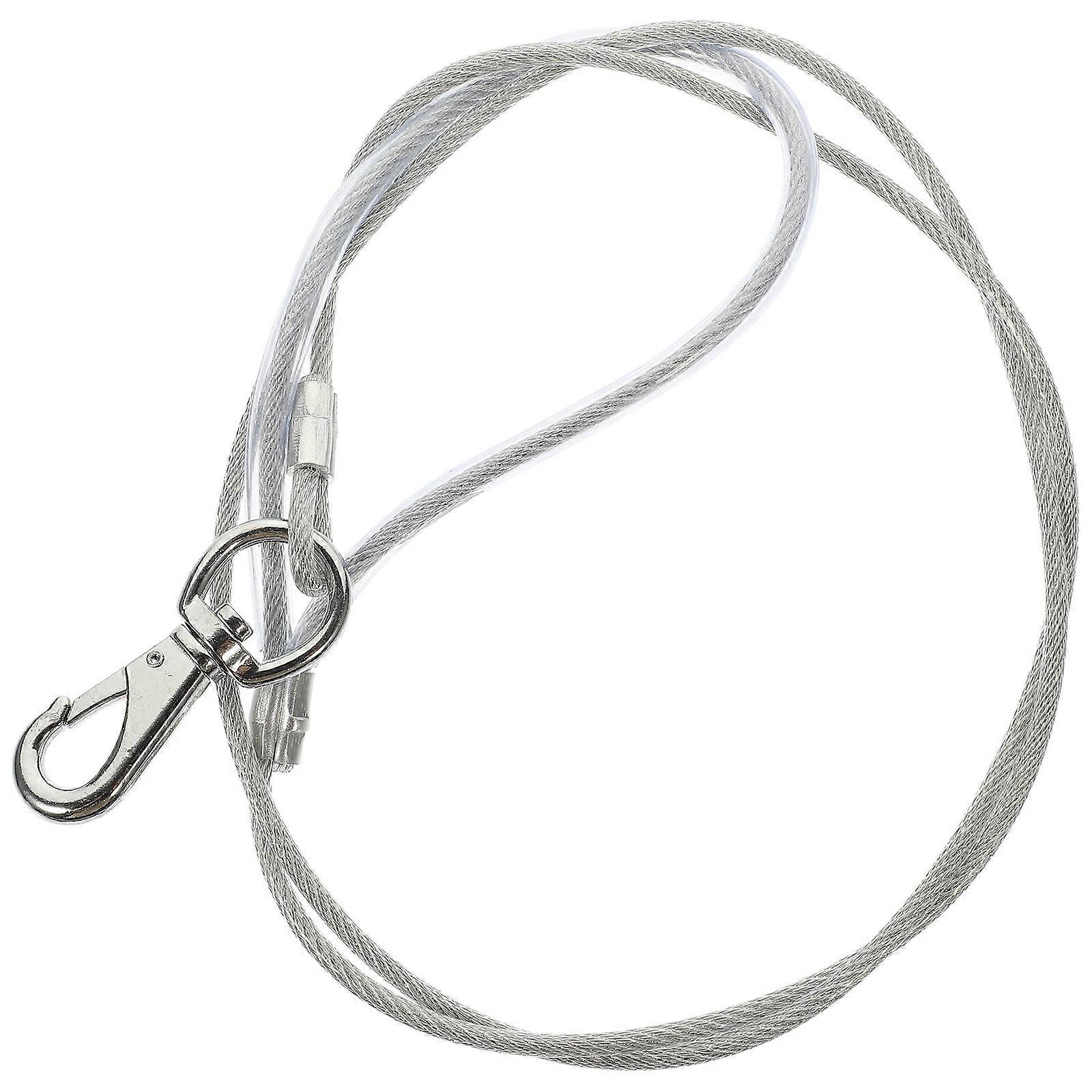 Portable Wear Resistant Chew Proof Dog Chain Traction Rope 1 Set Dog Leash