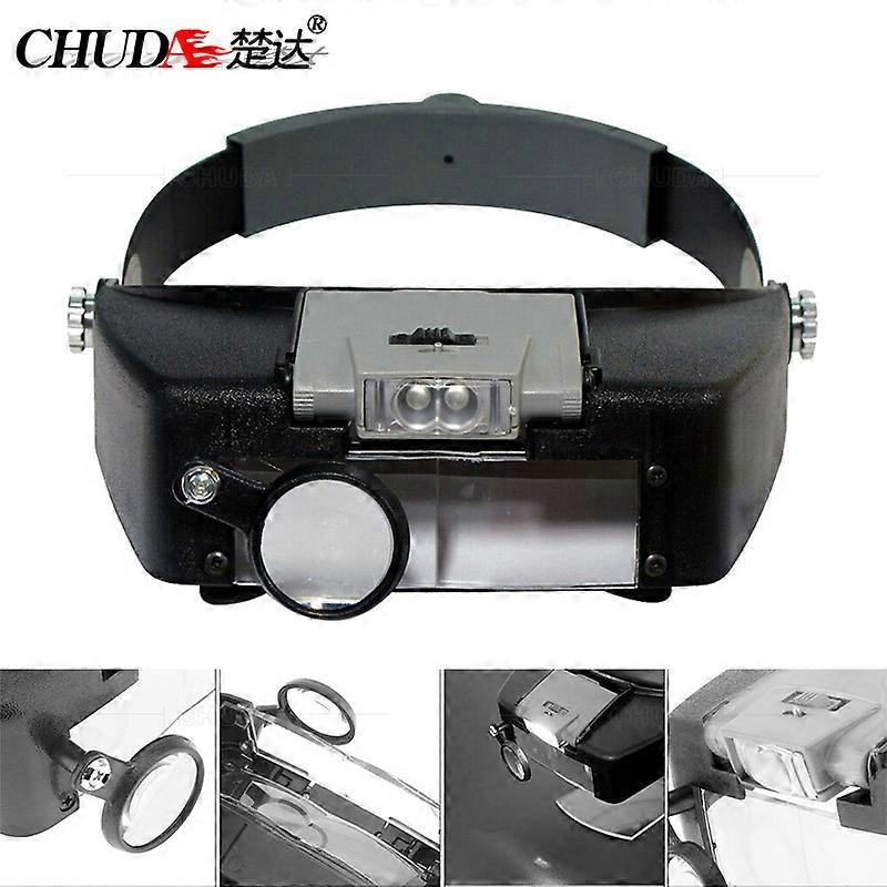Illuminated Multi-Power LED Head Magnifier Pro