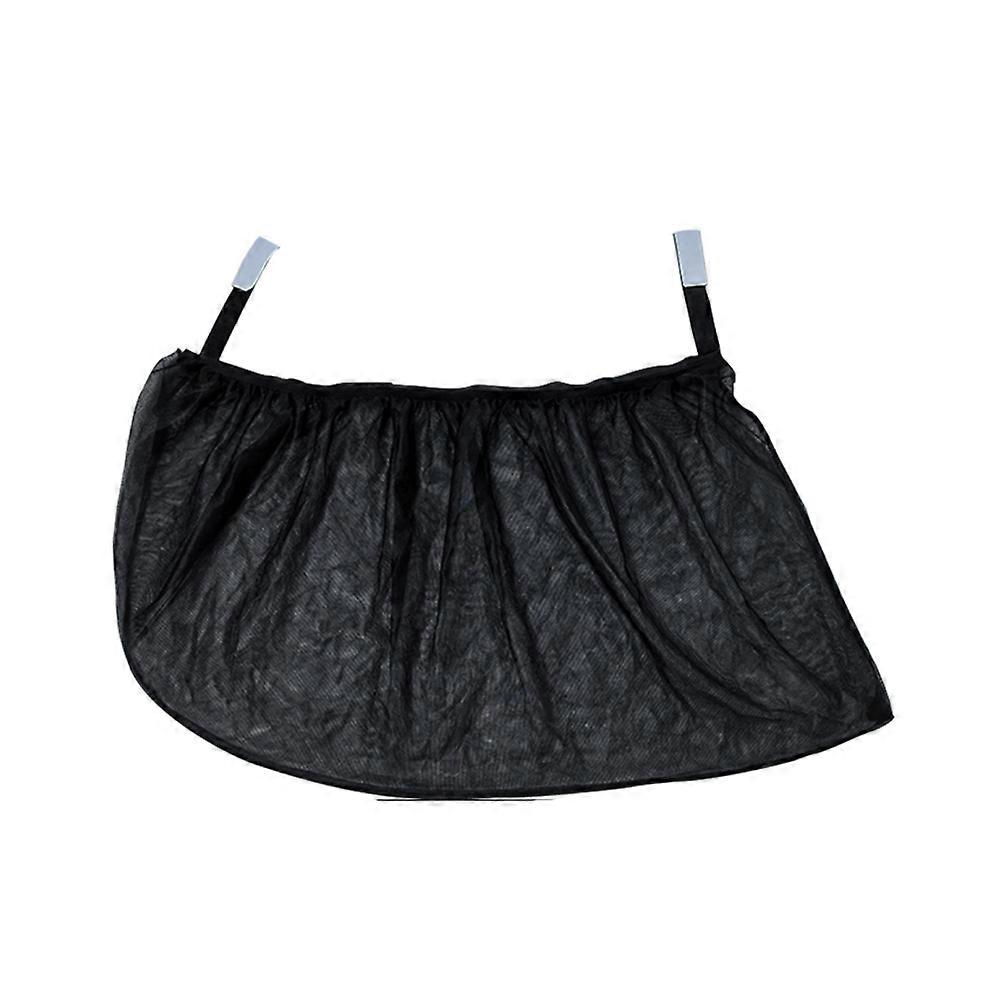 Black Car Window Shade UV Protection Curtain Made of Nylon Mesh Cloth 90x40cm
