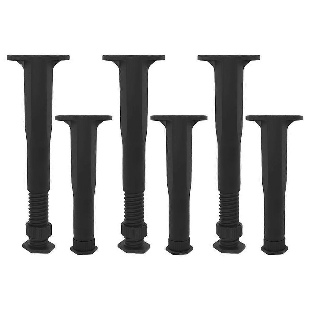 Replacement Legs for Bed Frame Adjustable Plastic T Shaped Support Feet 6Pcs